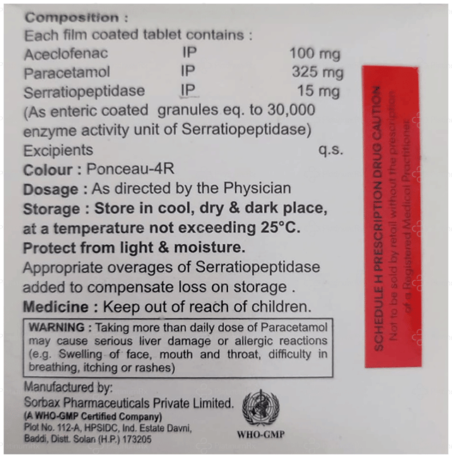 Syradol SP Tablet 10s