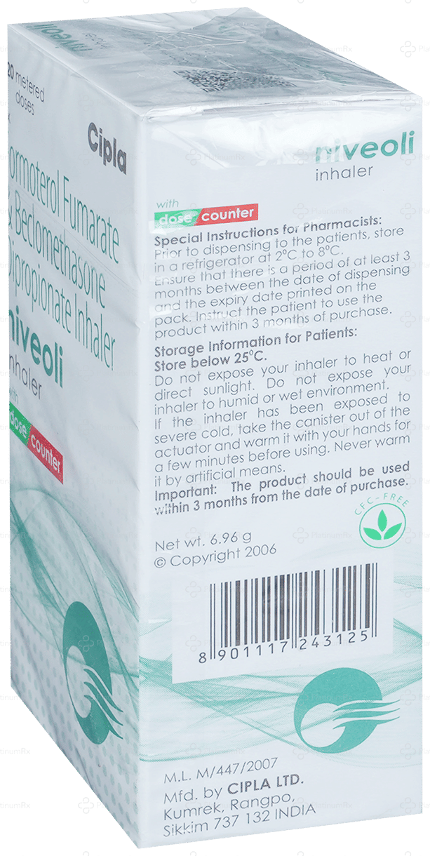 Niveoli 6/100mcg Inhaler 120MDI