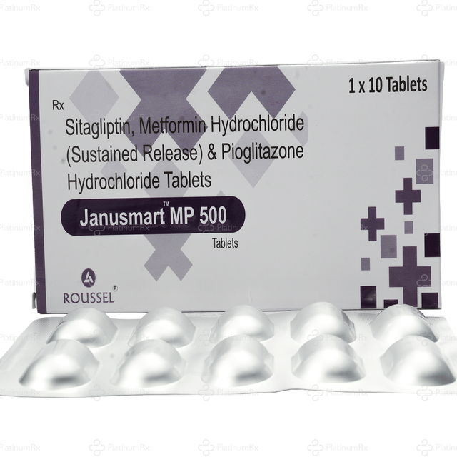 Janusmart MP 500/100/15mg Tablet SR 10s