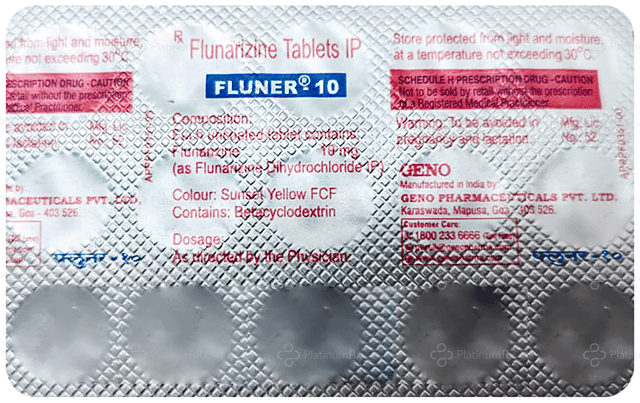 Fluner 10mg Tablet 15s