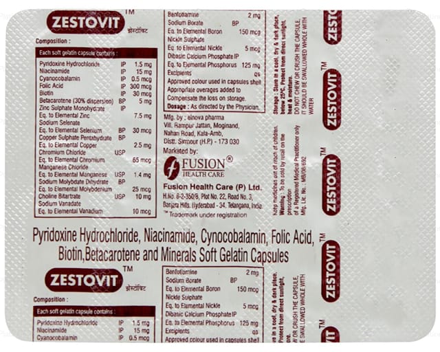 Zestovit Capsule 10s