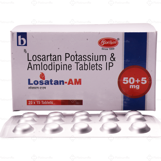 Losatan AM 50/5mg Tablet 15s