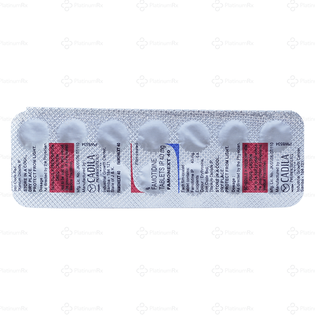 Famonext 40mg Tablet 14s