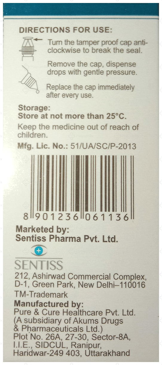 Sentisolo 0.7% Ophthalmic Solution 5ml