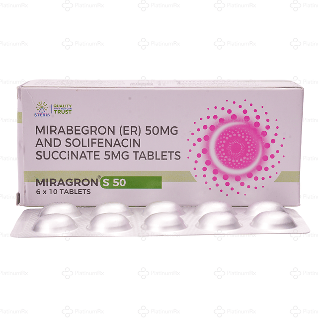 Miragron S 50/5mg Tablet ER 10s