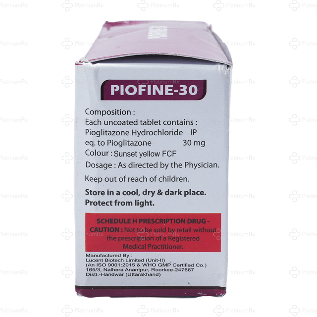 Piofine 30mg Tablet 10s