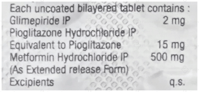 GLIMleco 2/500/15mg Tablet ER 15s