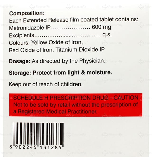 Metrogyl ER 600mg Tablet 15s