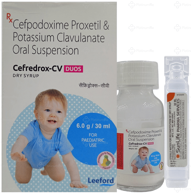 Cefredrox CV Duo 100/62.5mg Dry Syrup 30ml