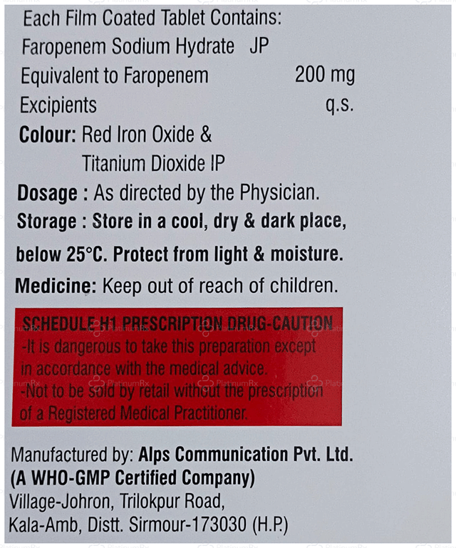 Farostop 200mg Tablet 6s