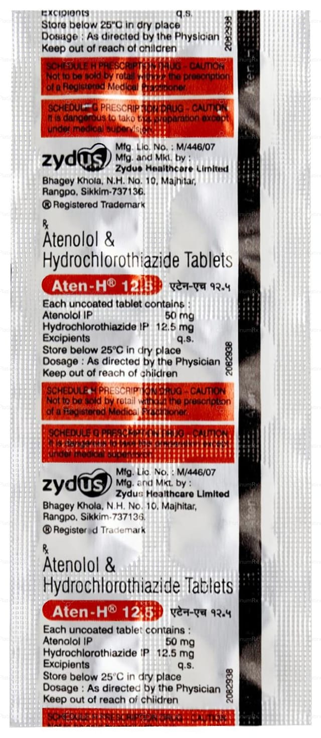 Aten H 50/12.5mg Tablet 10s