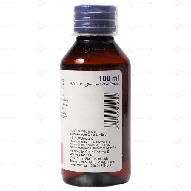 Bro Cofdex Syrup Raspberry 100ml