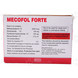Mecofol Forte 2500/100/100mg Injection 2ml