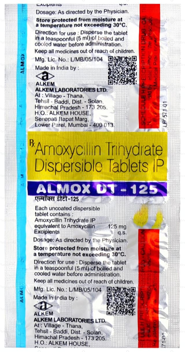 Almox DT 125mg Tablet 15s
