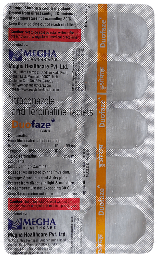 Duofaze 100/250mg Tablet 10s