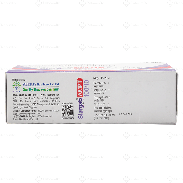 Stargab AMPT 100/10mg Tablet 10s