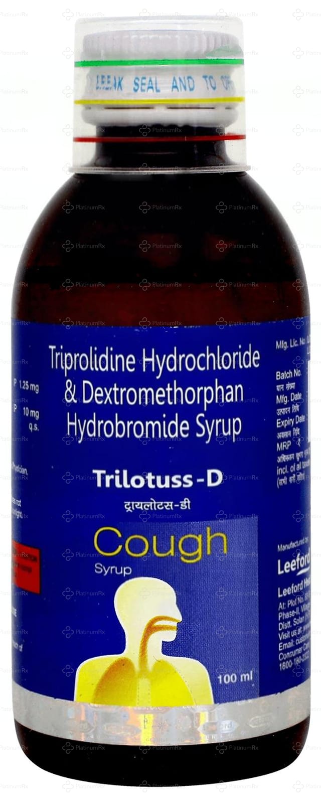 Trilotuss D 10/5/1.25mg Syrup 100ml