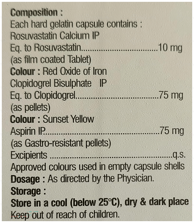 Gorivast Gold 75/75/10mg Capsule 10s