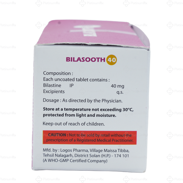 Bilasooth 40mg Tablet 10s