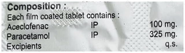 Modiona P 100/325mg Tablet 10s