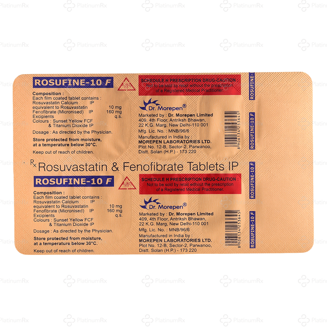 Rosufine F 10/160mg Tablet 10s