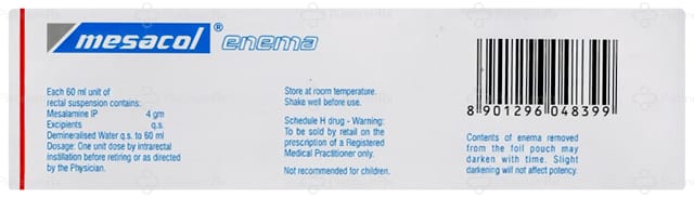 Mesacol 4gm Enema 60ml