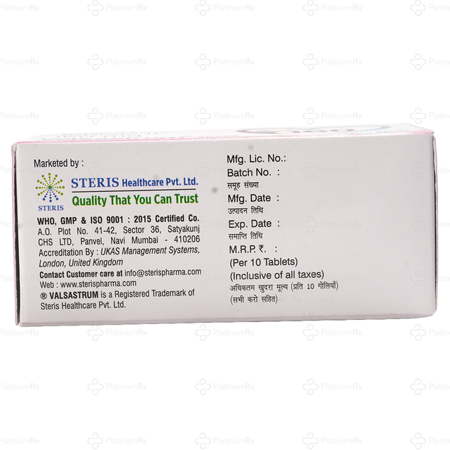 Valsastrum 160mg Tablet 10s