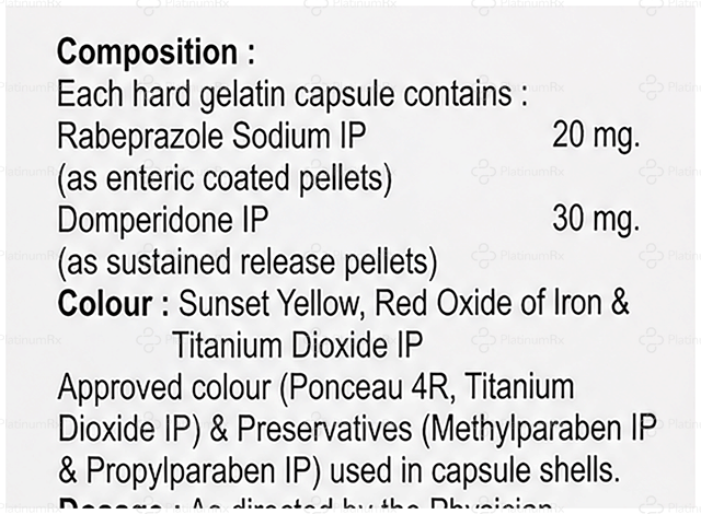 Yasorab D 30/20mg Capsule SR 10s