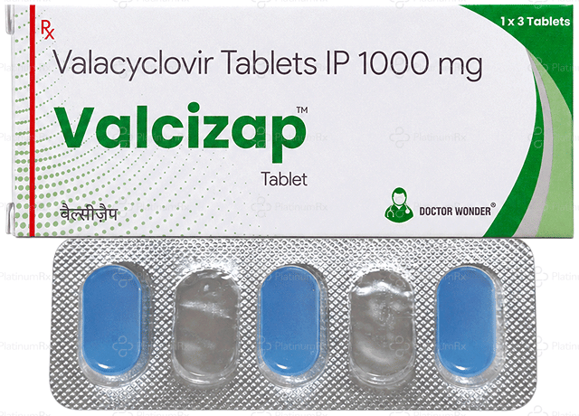 Valcizap 1000mg Tablet 3s
