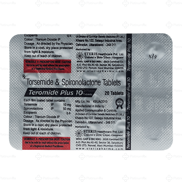 Teromide Plus 10/50mg Tablet 20s