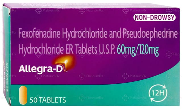 Allegra D 60/120mg Tablet 10s
