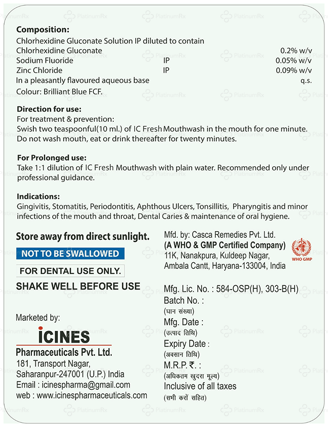IC Fresh Mouth Wash 150ml