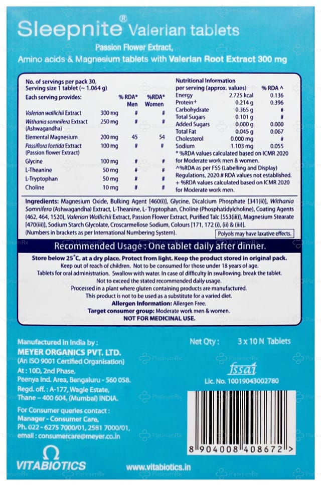 Sleepnite Tablet 10s