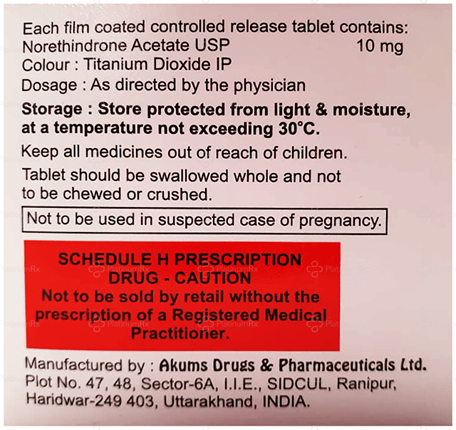 Nortisure 10mg Tablet CR 10s