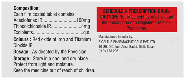 Panial TH 100/4mg Tablet 10s