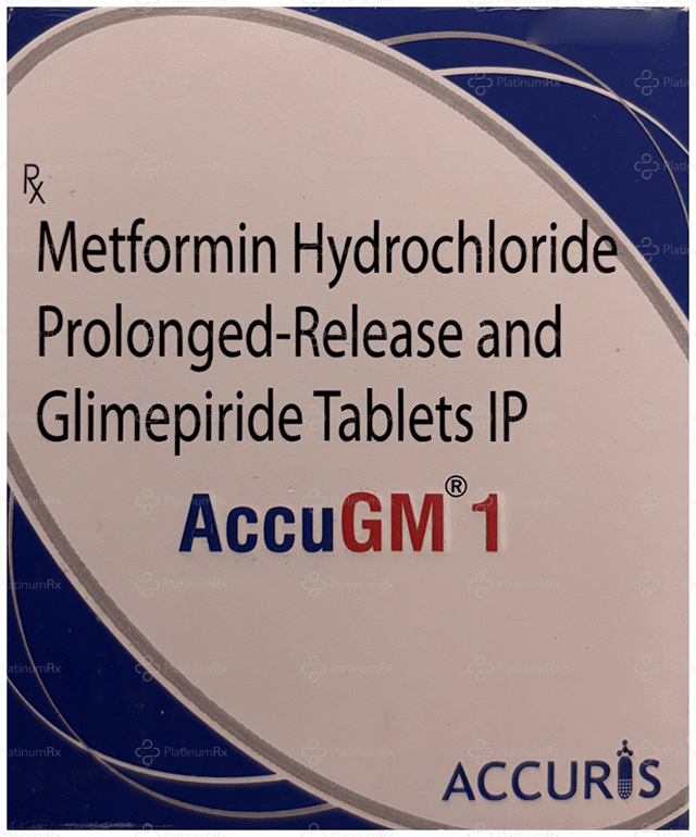 AccuGM 1/500mg Tablet PR 10s