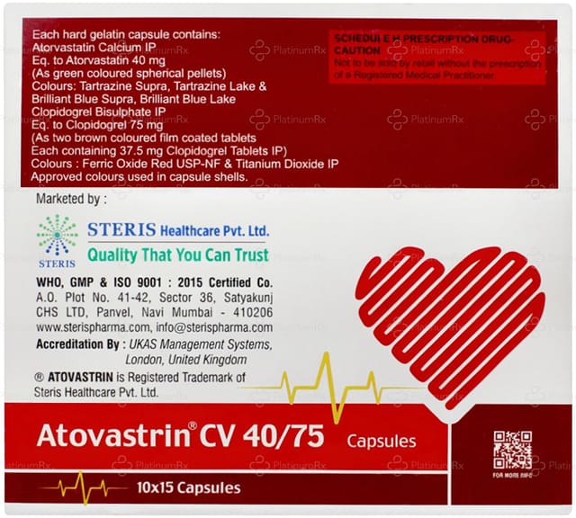 Atovastrin CV 40/75mg Capsule 15s