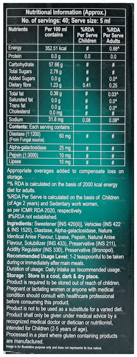 Overzyme Gluten Syrup 200ml