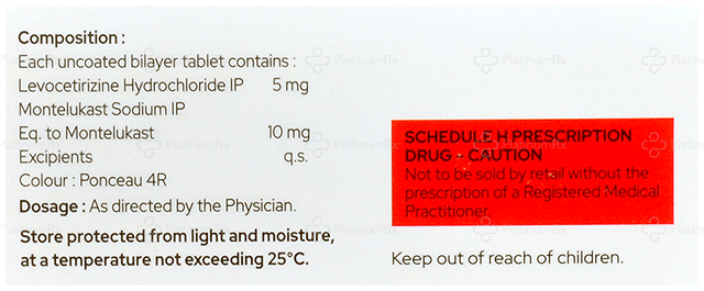Montewal L 5/10mg Tablet 10s
