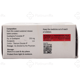 Seroquit 200mg Tablet SR 10s