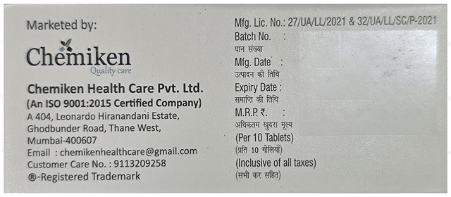 Telmigift MCL 10/23.75/40mg Tablet ER 10s