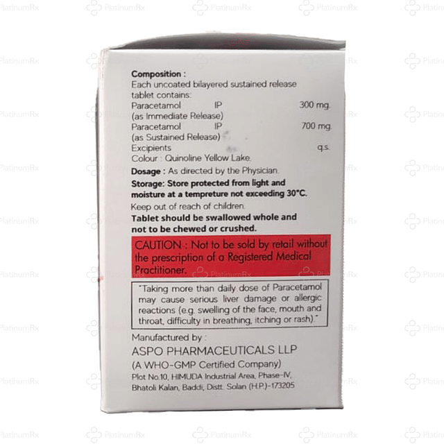 Paralyf 1gm Tablet SR 10s