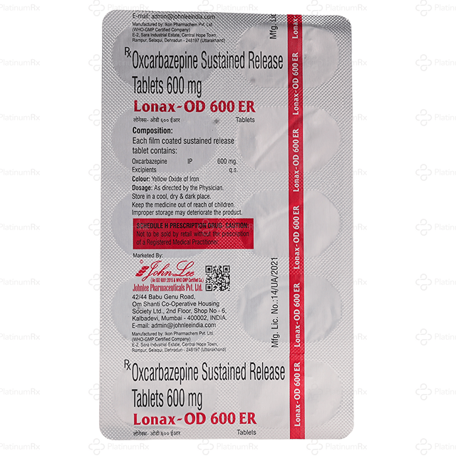 Lonax OD 600mg Tablet ER 10s