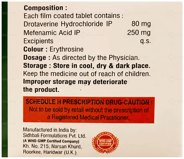 Avare M 80/250mg Tablet 10s