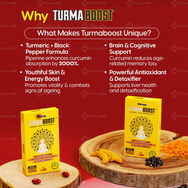 TurmaBoost Curcumin + Black Pepper�Extract Capsule 10s