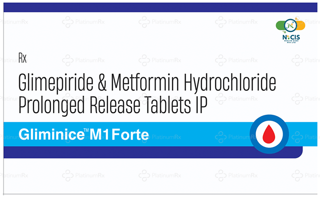Gliminice M Forte 1/1000mg Tablet PR 15s