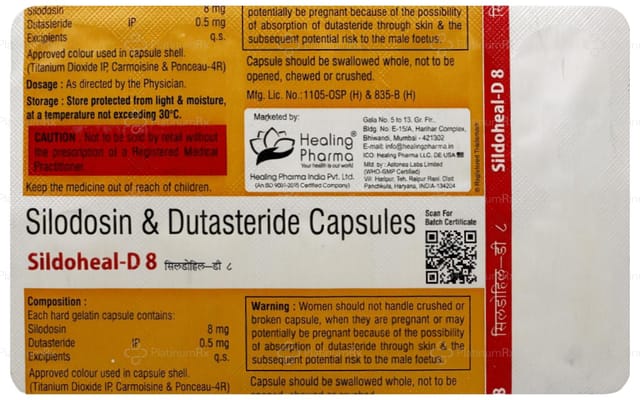 Sildoheal D 8mg Capsule 10s
