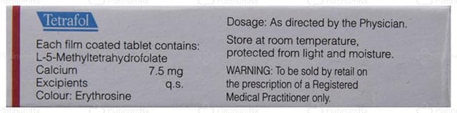 Tetrafol 7.5mg Tablet 10s