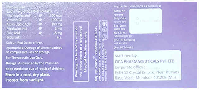 Neurocip D Tablet 10s