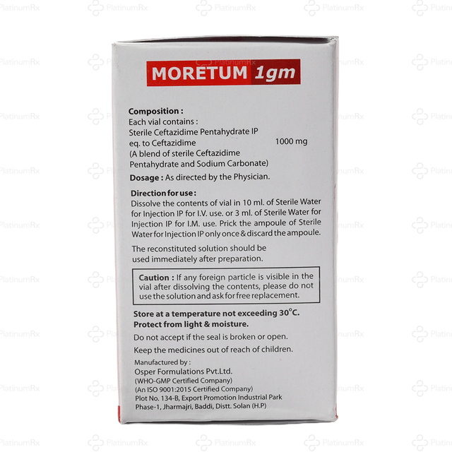 Moretum 1000mg Injection 10ml